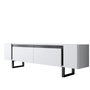 Hanah Home Soporte para TV Yildiz Blanco y Negro